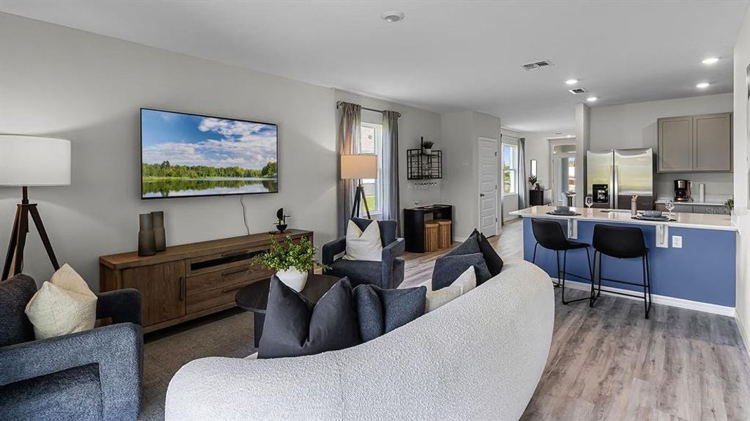 Furnished interior view inside a new home in Harmony at Lake Eloise, Winter Haven (Image 12).