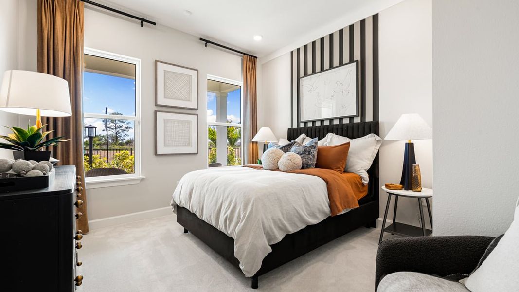 Representative furnished interior of a home built from the Cresta by Taylor Morrison in Skye Ranch Community Group Page, Sarasota (Image 14).