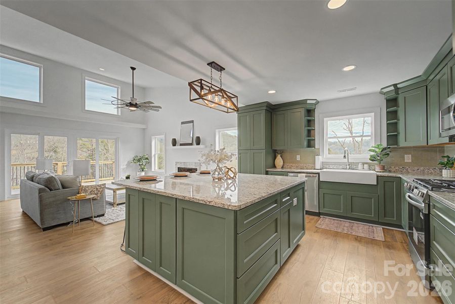 Furnished interior view inside a new home in , Tuckasegee (Image 14).