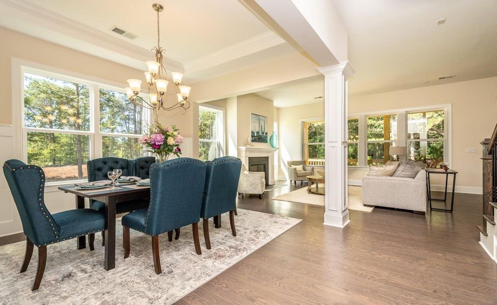Representative furnished interior of a home built from the Augusta by Greybrook Homes in Shepherds Trace, Clover (Image 11).