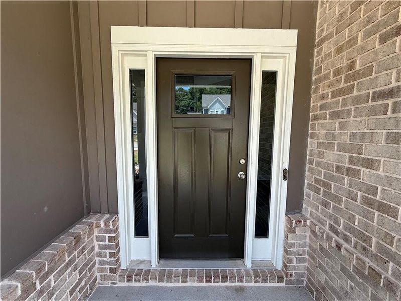 Exterior details and patio area of a home in , Hoschton (Image 23).