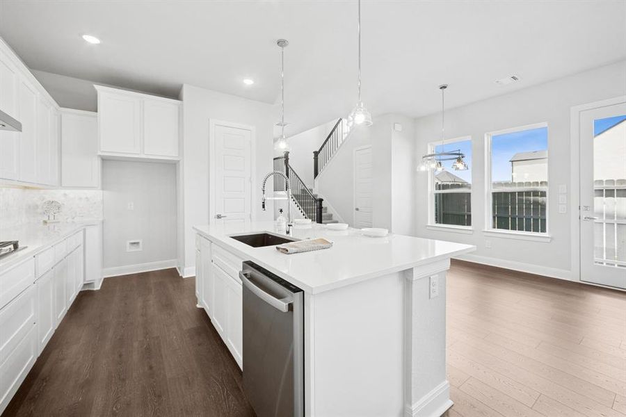 Furnished interior view inside a new home in The Retreat at Harvest, Argyle (Image 8). Furnished interior view inside a new home in The Retreat at Harvest, Argyle (Image 8).