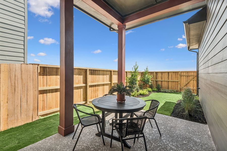 Representative exterior details of a home built from the The Melford by David Weekley Homes in Elyson 40', Katy (Image 3). Representative exterior details of a home built from the The Melford by David Weekley Homes in Elyson 40', Katy (Image 3).