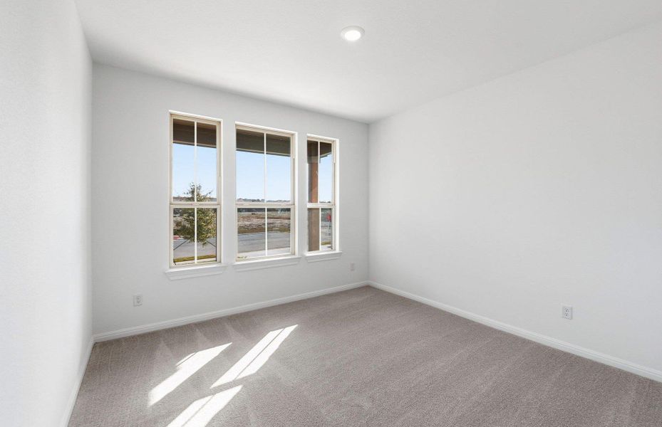 Spacious, unfurnished interior of a new home in Saddleback at Santa Rita Ranch, Liberty Hill (Image 24). Spacious, unfurnished interior of a new home in Saddleback at Santa Rita Ranch, Liberty Hill (Image 24).