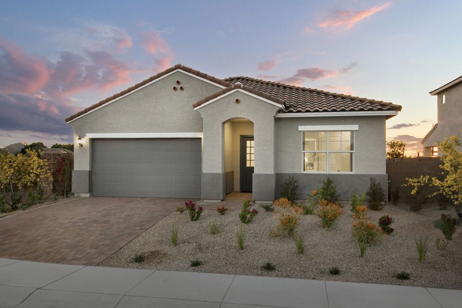 Representative exterior photo of a completed home built from the Cobalt by Mattamy Homes in Landmarke, San Tan Valley, AZ (Image 22). Representative exterior photo of a completed home built from the Cobalt by Mattamy Homes in Landmarke, San Tan Valley, AZ (Image 22).