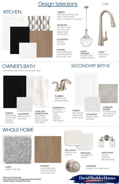 Sample of building materials used in homes in Sienna 65' Homesites, Missouri City (Image 36).