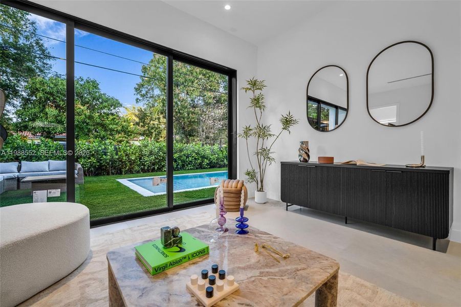 Furnished interior view inside a new home in , Miami Shores (Image 12).