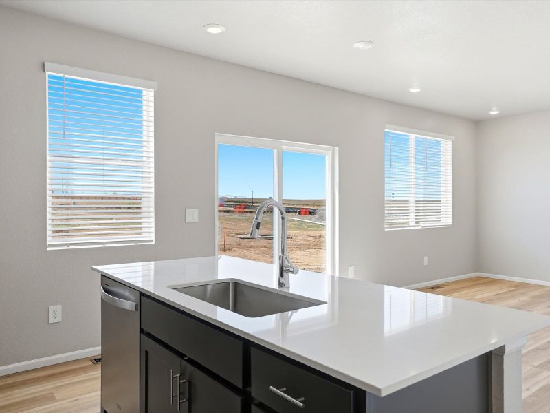Furnished interior view inside a new home in Lorson Ranch: The Trail Collection, Colorado Springs (Image 4).