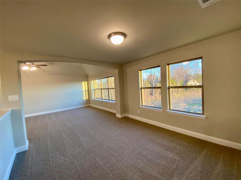 Upstairs Loft area would be perfect for kids' homework area or poker table