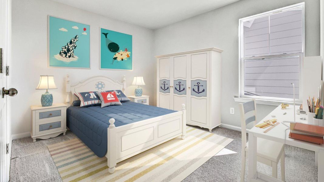 Furnished interior view inside a new home in Heron's Walk at Summers Corner, Summerville (Image 12).