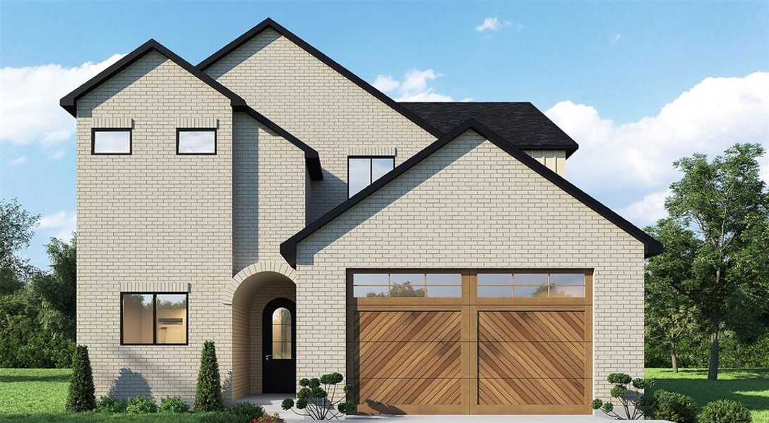 Front exterior of a new home in , Dallas, TX, highlighting curb appeal (Image 1). Front exterior of a new home in , Dallas, TX, highlighting curb appeal (Image 1).