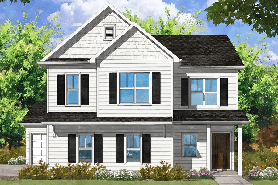 Representative rendering of the exterior for the Adams by Center Park Homes (Image 4).