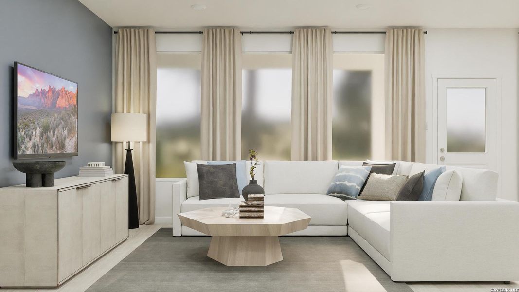 Furnished interior view inside a new home in Voss Farms, New Braunfels (Image 9).