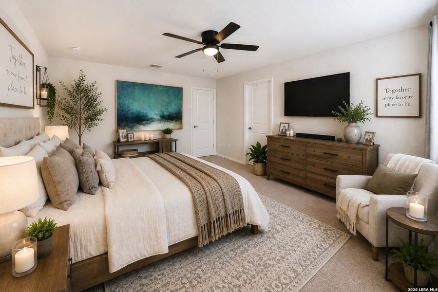 Furnished interior view inside a new home in Mission del Lago, San Antonio (Image 3).