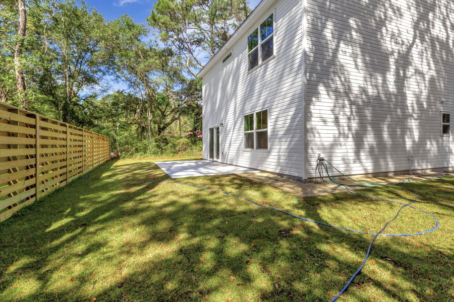 Exterior details and patio area of a home in , Awendaw (Image 4). Exterior details and patio area of a home in , Awendaw (Image 4).