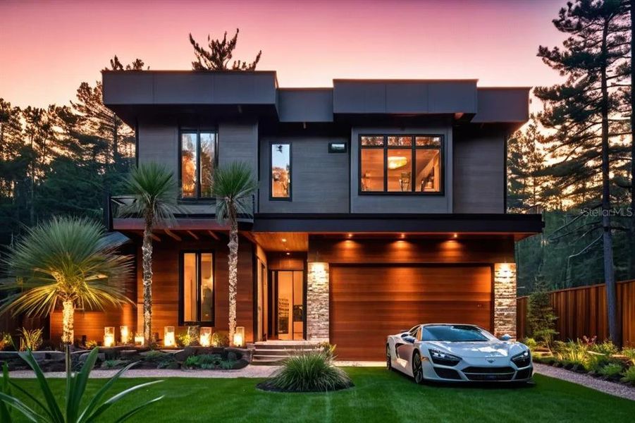 Front exterior of a new home in , Tampa, FL, highlighting curb appeal (Image 1). Front exterior of a new home in , Tampa, FL, highlighting curb appeal (Image 1).