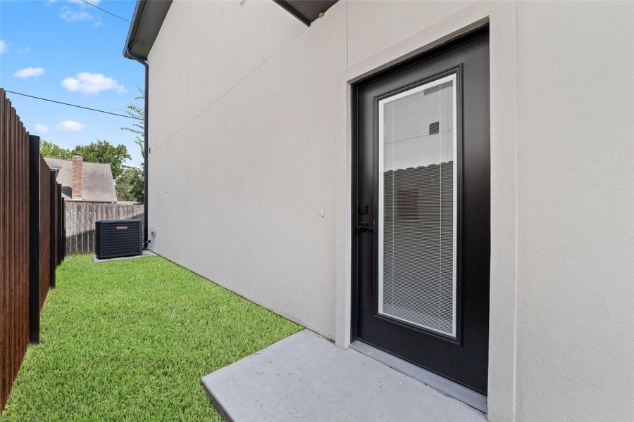 Exterior details and patio area of a home in , Houston (Image 4). Exterior details and patio area of a home in , Houston (Image 4).