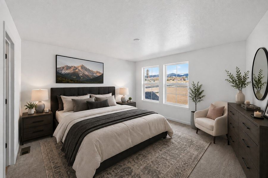 Furnished interior view inside a new home in Trailstone, Arvada (Image 5). Furnished interior view inside a new home in Trailstone, Arvada (Image 5).