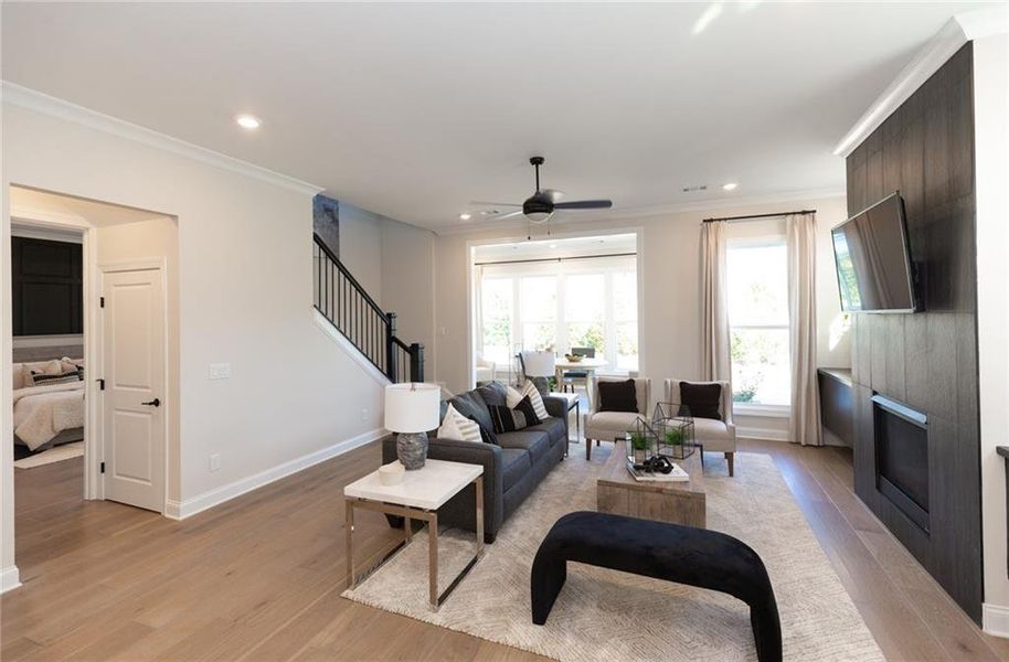 Furnished interior view inside a new home in Aberdeen, Hoschton (Image 6).