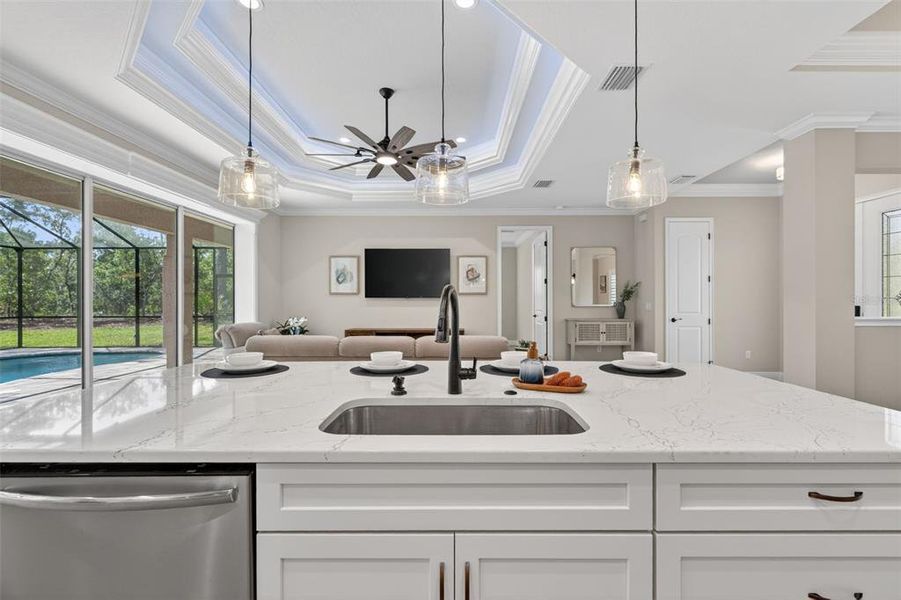 Furnished interior view inside a new home in , Beverly Hills (Image 9).