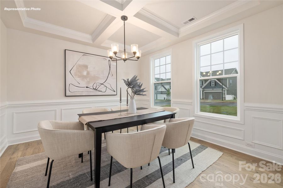 Furnished interior view inside a new home in Falls Cove, Troutman (Image 16).