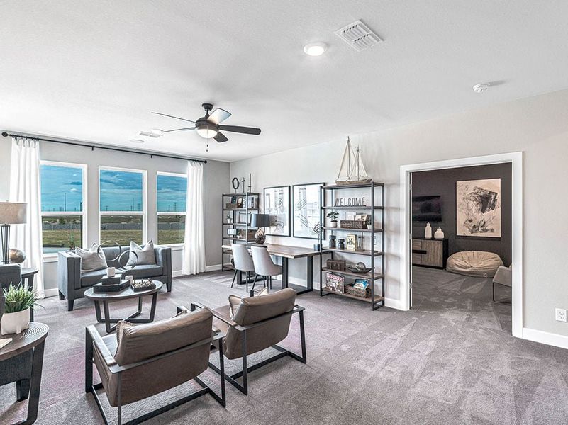 Representative furnished interior of a home built from the Palisade by Taylor Morrison in Avalon at Friendswood, Friendswood (Image 40).