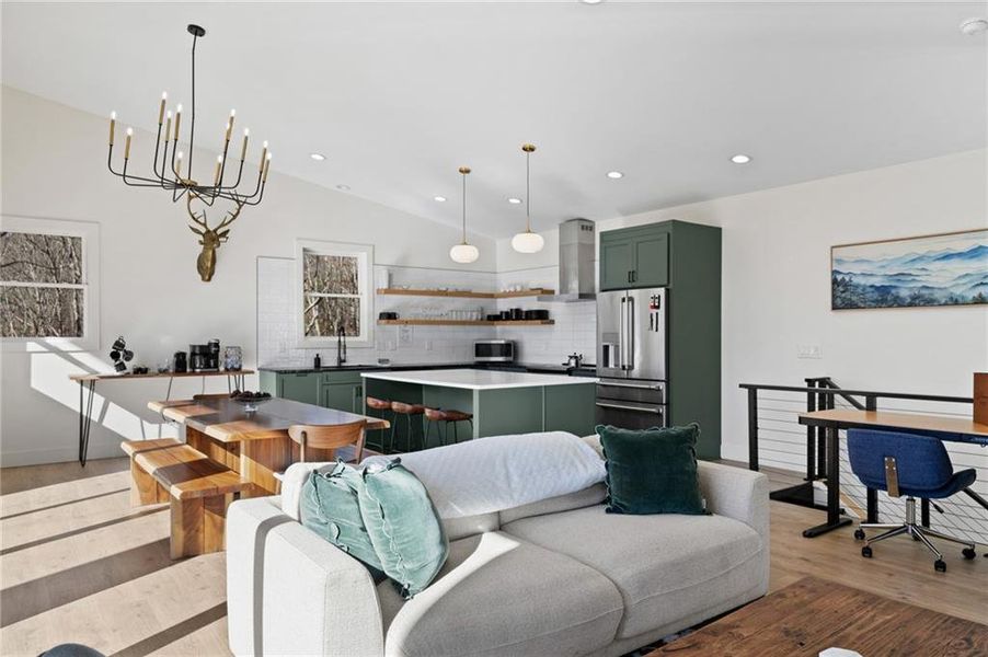Furnished interior view inside a new home in , Blue Ridge (Image 16).