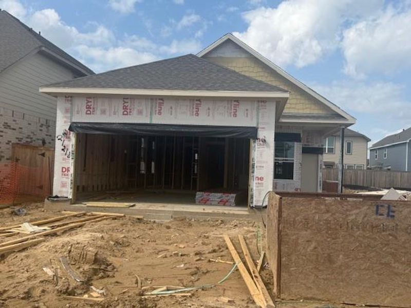 In-progress construction of a new home in Creekland Village at Bridgeland, Cypress, TX (Image 20).