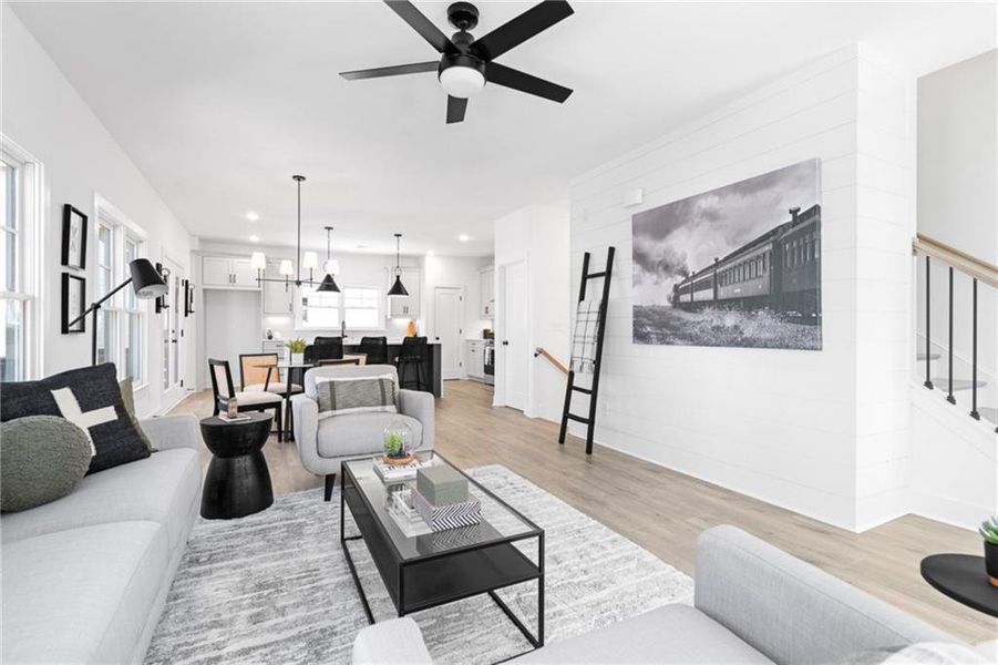 Furnished interior view inside a new home in , Hapeville (Image 11).