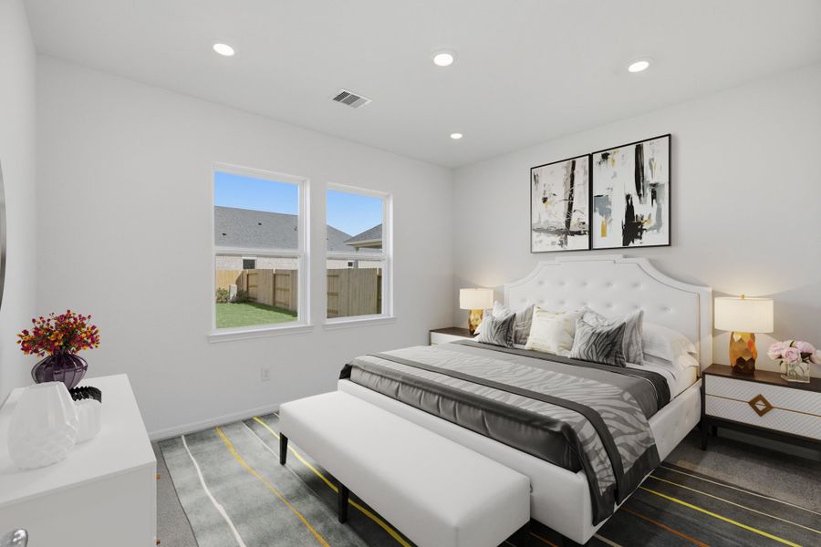 Representative furnished interior of a home built from the Barrett by Taylor Morrison in Bridge Creek 45s and 50s, Cypress (Image 13).