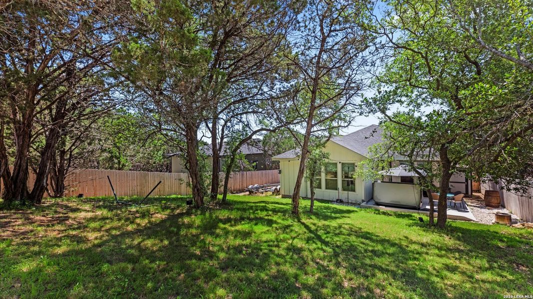 Exterior details and patio area of a home in , Canyon Lake (Image 23).
