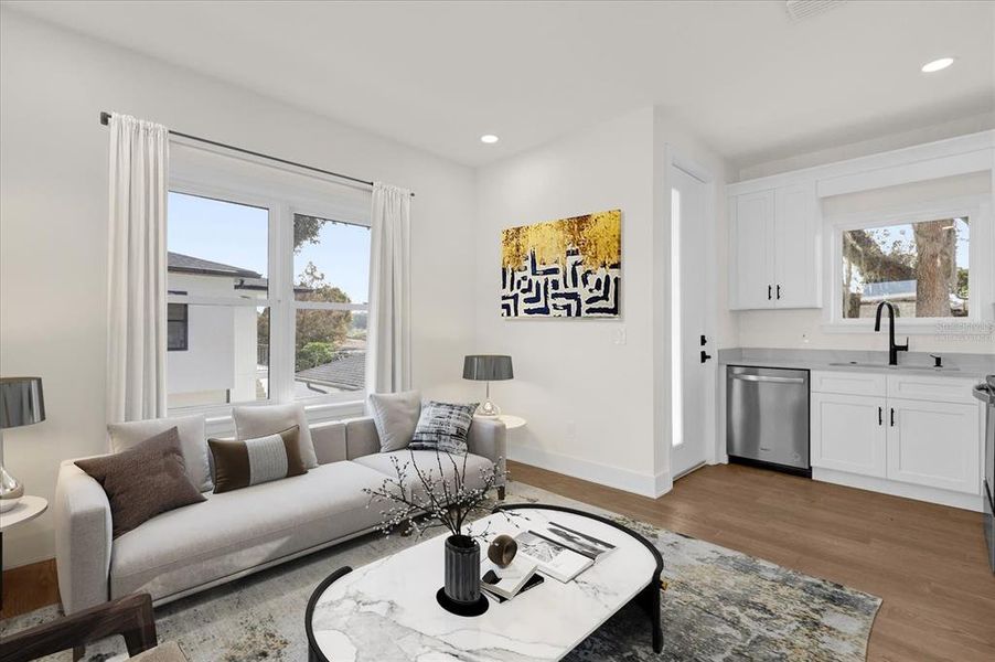 Furnished interior view inside a new home in , Orlando (Image 41).