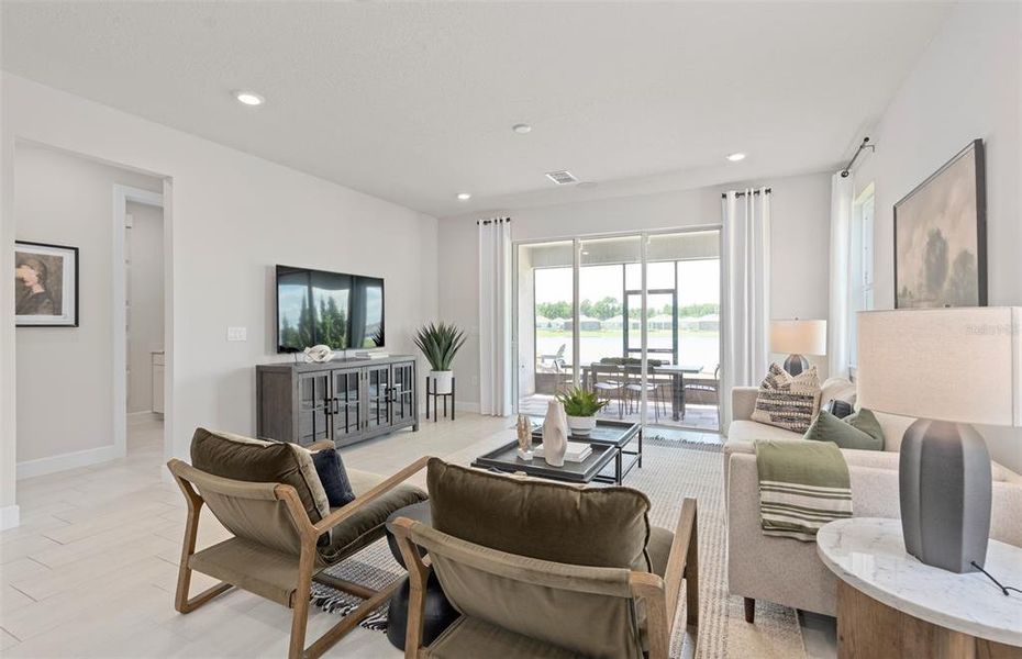 Furnished interior view inside a new home in Del Webb Sunbridge, St. Cloud (Image 9).