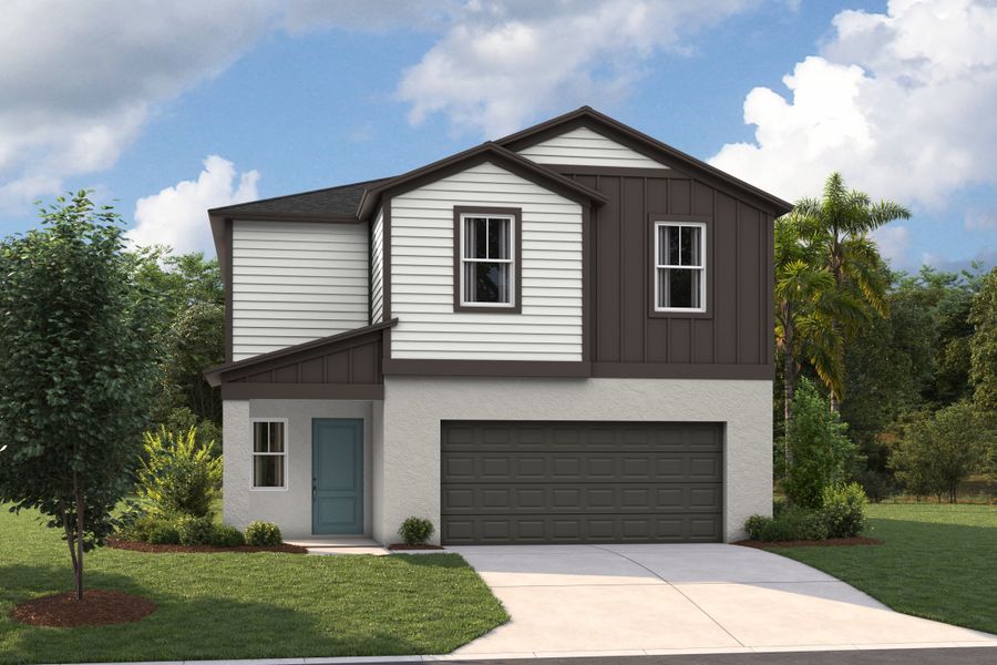 Representative exterior photo of a completed home built from the Azure by Casa Fresca Homes in Wynnstone, Davenport, FL (Image 4). Representative exterior photo of a completed home built from the Azure by Casa Fresca Homes in Wynnstone, Davenport, FL (Image 4).