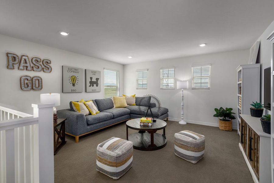 Furnished interior view inside a new home in Ventana de Estrellas Enclaves, Goodyear (Image 6).