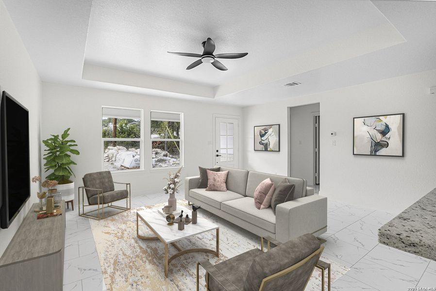 Furnished interior view inside a new home in , Spring Branch (Image 7).