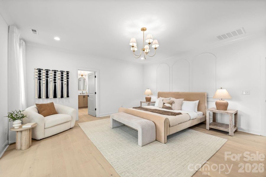 Furnished interior view inside a new home in , Charlotte (Image 15).