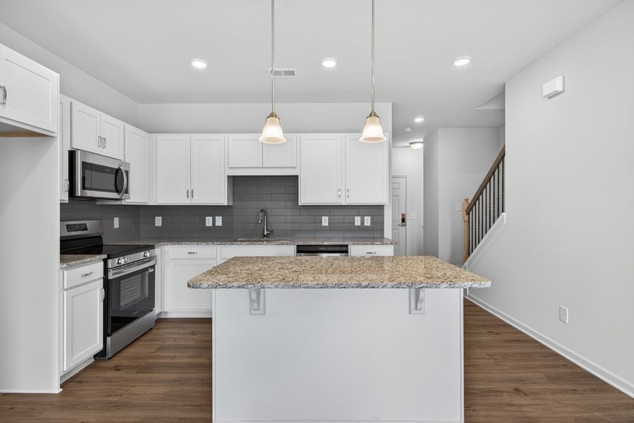 Furnished interior view inside a new home in The Andros, Dalton (Image 6).