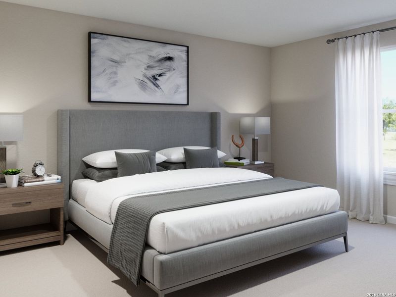 Furnished interior view inside a new home in Melissa Ranch, San Antonio (Image 15).