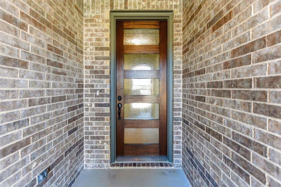 Exterior details and patio area of a home in Northstar, Haslet (Image 24).