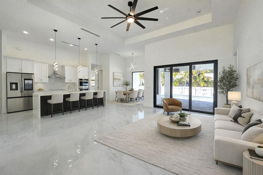 Furnished interior view inside a new home in , Cape Coral (Image 16).