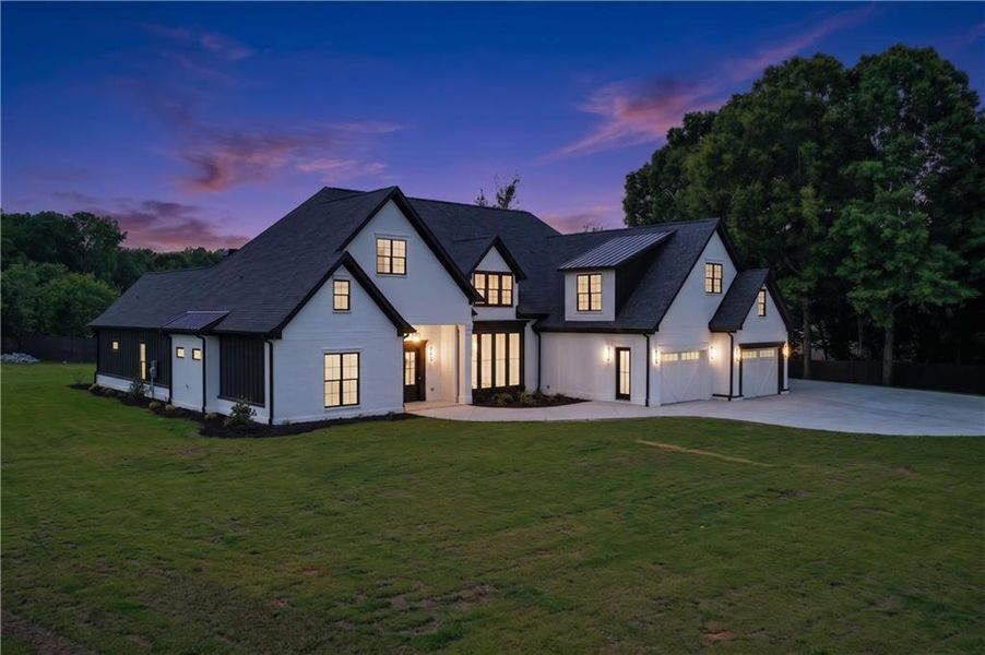 Front exterior of a new home in , Monroe, GA, highlighting curb appeal (Image 31).