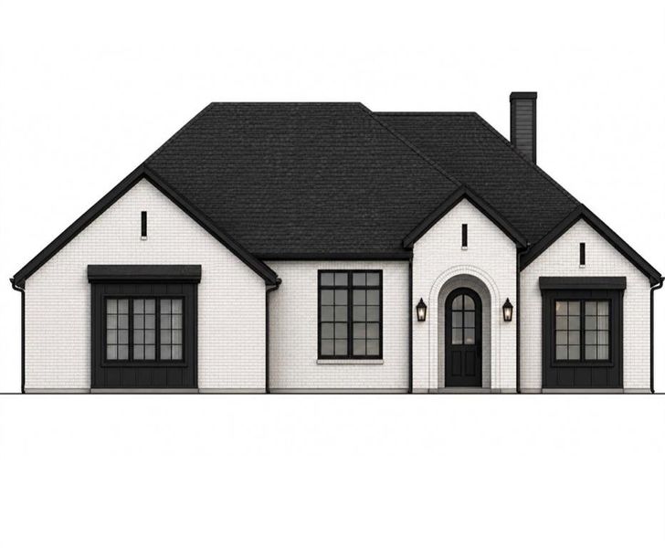 Exterior rendering of this home design in , Fort Worth, TX (Image 1). Exterior rendering of this home design in , Fort Worth, TX (Image 1).
