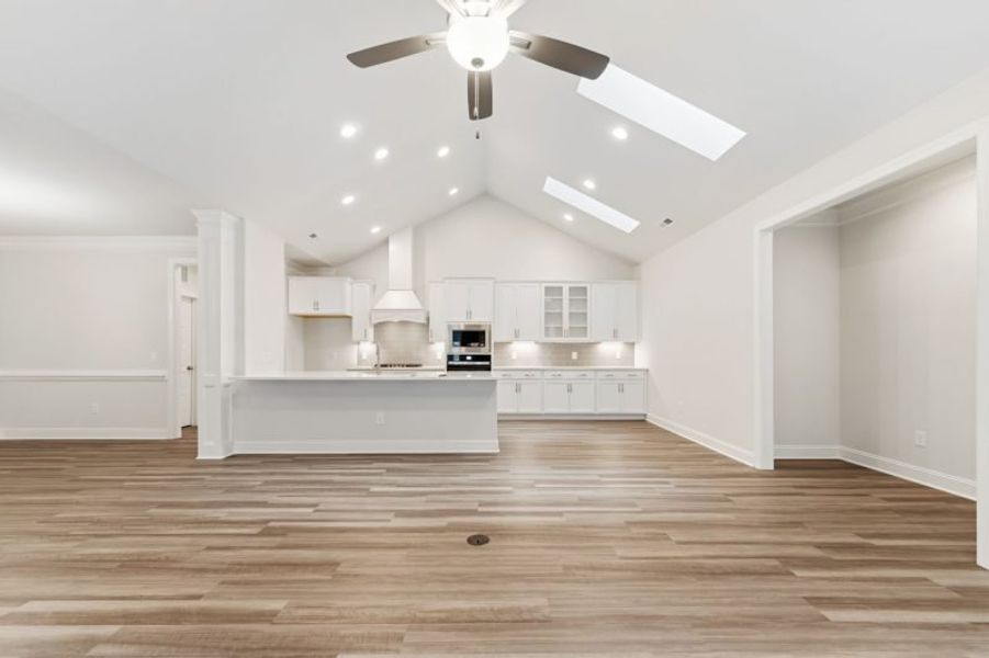 Representative unfurnished interior of a home built from the Essex by Keystone Homes NC in Weybridge, Burlington (Image 29).