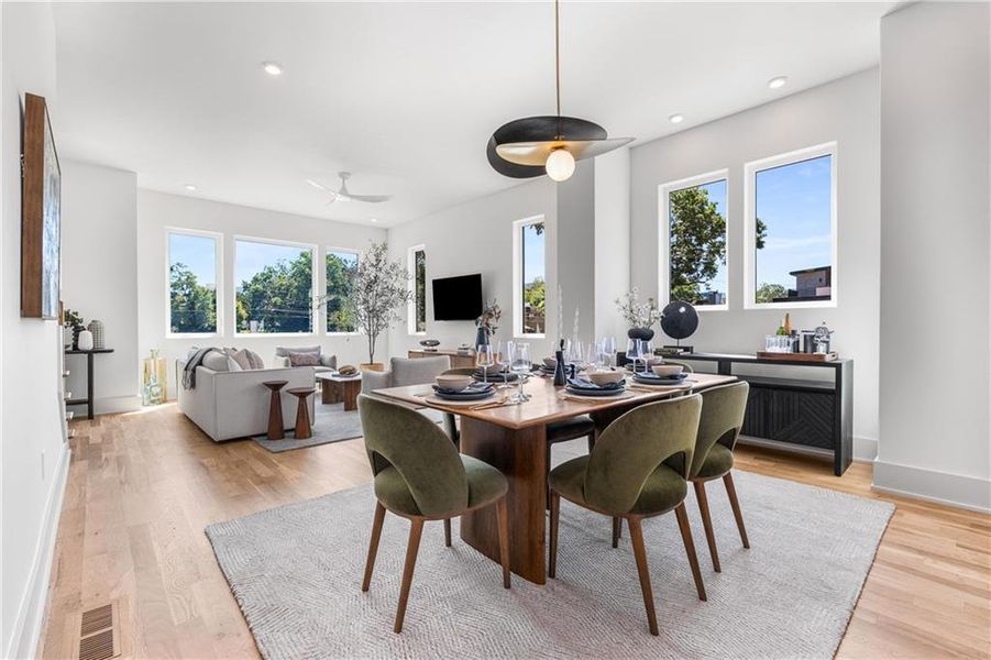 Furnished interior view inside a new home in , Atlanta (Image 28).