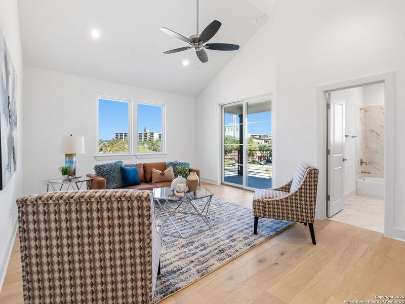 Furnished interior view inside a new home in Victoria Commons, San Antonio (Image 17).