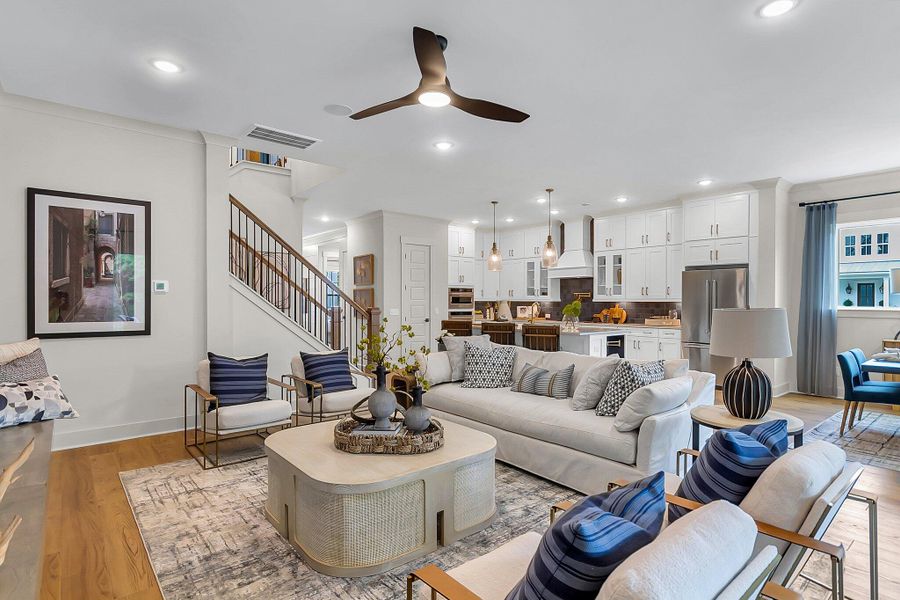 Furnished interior view inside a new home in Hidden Ponds Reserve, Awendaw (Image 16).