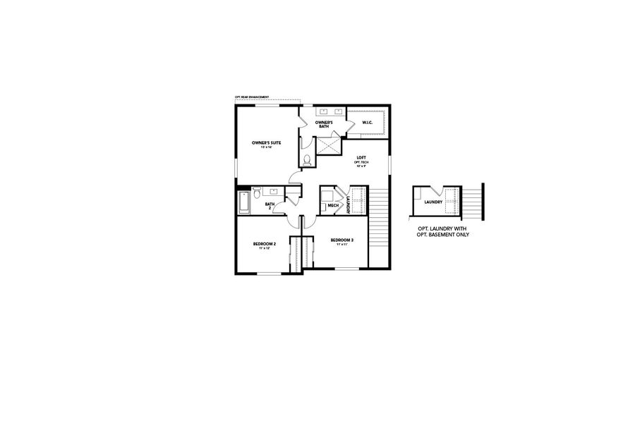 2D floor plan layout of this home in Granary, Johnstown, CO (Image 5). 2D floor plan layout of this home in Granary, Johnstown, CO (Image 5).