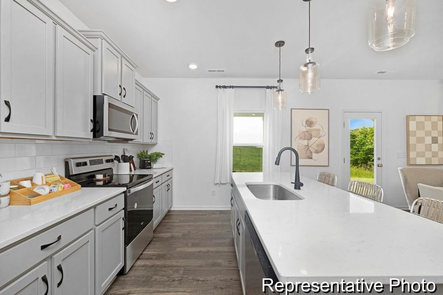 Furnished interior view inside a new home in Terrace at Border Creek, Winston-Salem (Image 3).