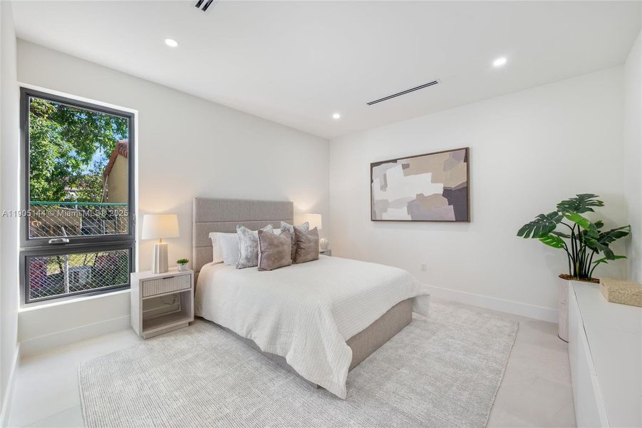 Furnished interior view inside a new home in , Miami (Image 17).